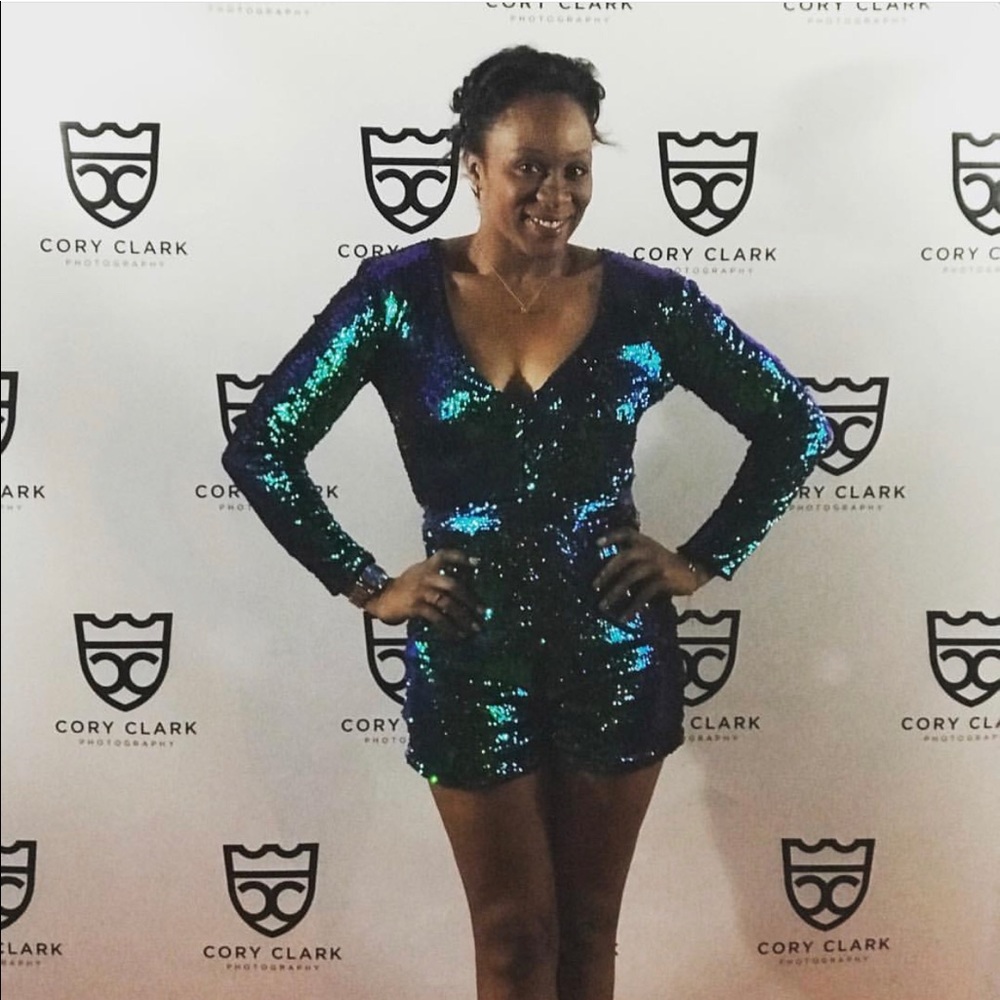 💚💙Sequins Romper💙💚